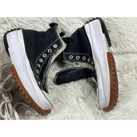 Converse Run Star Hike Shoes Mens Size 7.5 Black Platform High Top 168800C - Picture 8 of 11